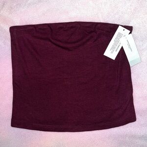 NWT American eagle tube top maroon/dark red color size small very soft